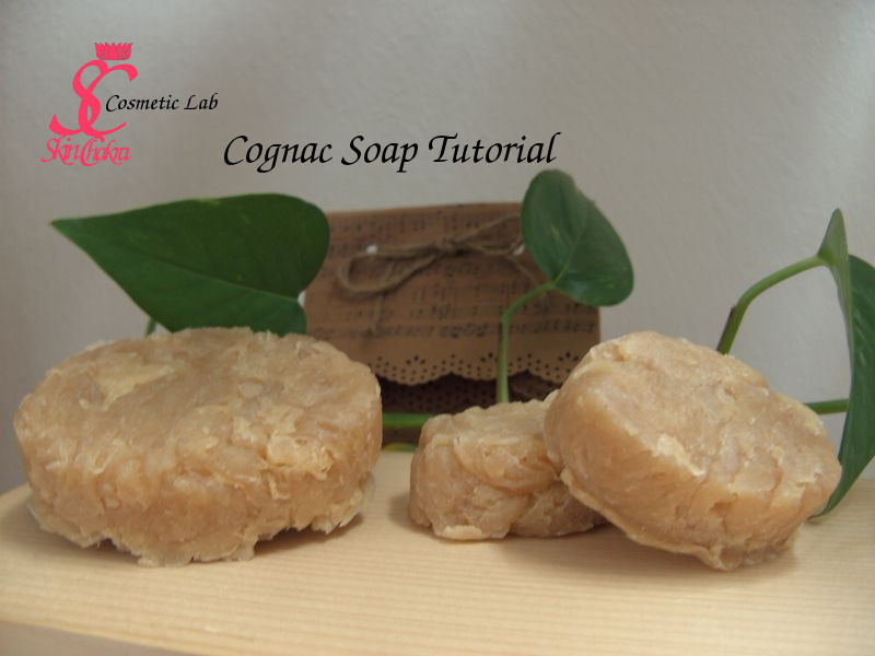 Cognac soap and gift bag