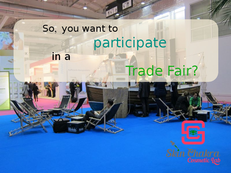 trade fair before opening