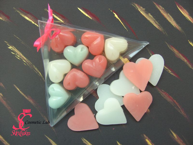 Pyramid box- valentine's soap transparen pyramid box- Valentine's