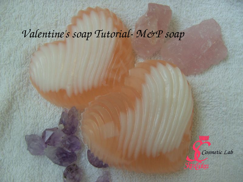 textured heart soap