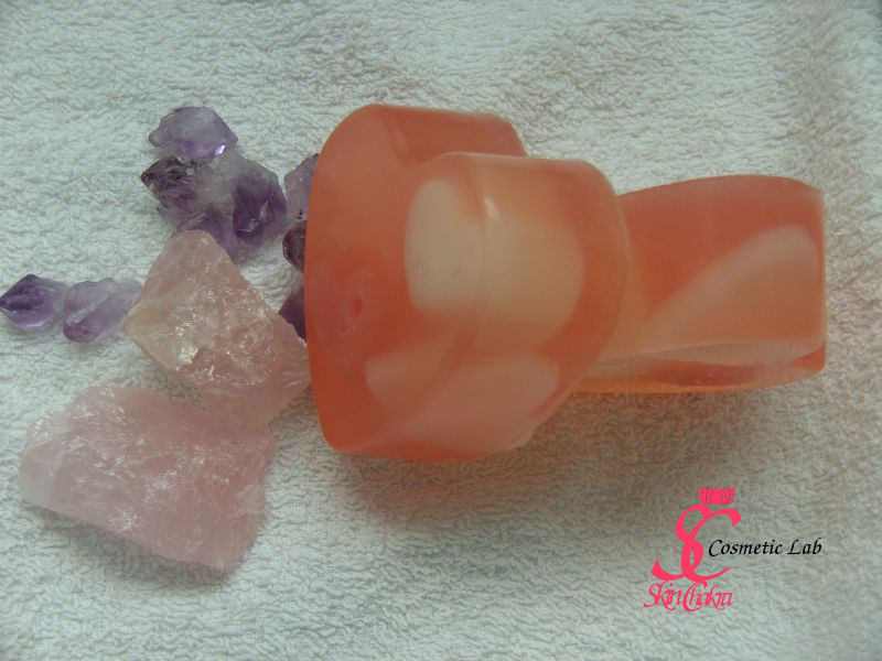 embeded heart soap