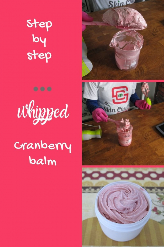 how to make a cranberry whipped balm cranberry balm-step-by-step