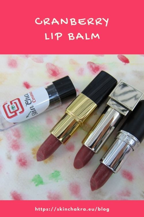 how to make cranberry lip balm